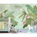 Bayou Breeze Catalano Peel & Stick Mirabilis Tropical Rainforest Exotic Wallpaper Vinyl in Green | 55 W in | Wayfair