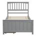 Sand & Stable™ Baby & Kids Santa Monica Twin Storage Platform Bed Wood in Gray | 41.4 H x 42 W x 79.5 D in | Wayfair