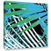 Bay Isle Home™ 'Palms Away II' - Painting Print on Canvas in Black/Blue | 2 D in | Wayfair 94477D70CAE24E8E831DC243B443313E