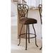 Astoria Grand Jon-Paul Swivel Counter and Bar Stool Upholstered/Leather/Metal/Faux leather in Brown | 41.5 H x 23 W x 23 D in | Wayfair