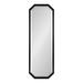 Kate And Laurel Modern & Contemporary Beveled Accent Mirror in Black | 17.37 H x 48.37 W x 1.25 D in | Wayfair 218365