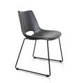 Union Rustic Jordan Dining Chair Faux Leather/Upholstered in Gray/Black | 30 H x 18 W x 20 D in | Wayfair 714BFDA19FCC49B7B228FC82B557E106