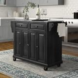 Three Posts™ Monty Kitchen Island w/ Granite Top Granite in Gray | Wayfair 8F894870E65C4893BCCC761464E41F66