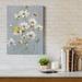 August Grove® Gathering Daisies I - Wrapped Canvas Painting Print Canvas, Solid Wood in Gray/Green/White | 27 H x 18 W x 1 D in | Wayfair