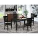 Canora Grey Moreell Butterfly Leaf Rubberwood Solid Wood Dining Set Wood in Black | 30 H in | Wayfair 62679C89C54B40AB8FA75992D3D85FE1