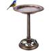 Fleur De Lis Living Tubbs Birdbath Resin | 28 H x 14.7 W x 19.7 D in | Wayfair 6D26E78285054BDCA2EE061A4A5FE7DE