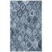 White 36 x 0.31 in Area Rug - Etta Avenue™ Alora Geometric Hand Tufted Wool Gray/Blue Area Rug Wool | 36 W x 0.31 D in | Wayfair