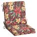 Arden Selections Outdoor Dining Chair 3.5" Cushion Polyester in Red/Green | 3.5 H x 18 W x 16.5 D in | Wayfair TG05172B-D9Z1
