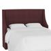 Joss & Main Riane Swoop Arm Upholste Wingback Headboard Polyester in Red | 56 H x 67 W x 21 D in | Wayfair 2EFA5464A4094C2096BF3A0A1AF421DF