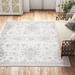 Brown/Gray 63 x 0.315 in Area Rug - Kelly Clarkson Home Ingrid Power Loom Light Gray/White Area Rug | 63 W x 0.315 D in | Wayfair