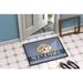 Winston Porter Wartrace Buff Poodle Welcome Non-Slip Outdoor Door Mat Synthetics | 18 W x 27 D in | Wayfair EC0DE01F39274BC885B0AE45DED30CBD