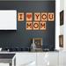 Latitude Run® Quote 'I Love Mom' Wall Decal Vinyl, Glass in Brown/Red | 7 H x 14 W in | Wayfair 2C5D7AFC42B447BB8305AFD87AD6AD94