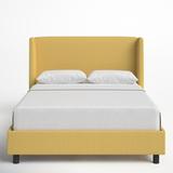 Joss & Main Tilly Upholstered Low Profile Platform Bed Polyester in White/Yellow | 47 H x 65 W x 85 D in | Wayfair 8600579D33A04291A22BCF20126F3CE2