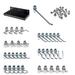 WFX Utility™ Haxby Epoxy Coated Locking 37 Piece Pegboard Steel in Black | 3 H x 12 W x 6 D in | Wayfair 6C8A4D972EC64E2A897B42B777A85003