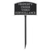 Red Barrel Studio® Small Arch Property Under Video Surveillance Statement Plaque Sign w/ Lawn Stake Metal | 5.5 H x 9 W x 0.25 D in | Wayfair