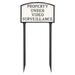 Red Barrel Studio® Standard Arch Property Under Video Surveillance Statement Plaque Sign w/ Lawn Stakes Metal | 10 H x 15 W x 0.25 D in | Wayfair