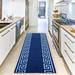 Blue 26 x 0.3 in Area Rug - Everly Quinn Runner Geometric Area Rug Nylon | 26 W x 0.3 D in | Wayfair BF6738A881464C789987CB30383BE94F