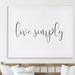 Trinx Live simply - Wrapped Canvas Print Canvas in Black/White | 8 H x 10 W x 1.3 D in | Wayfair FD261C59AAC94E8A87790FFF46A40834