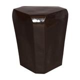 Orren Ellis Alexzia Ceramic Decorative Stool Ceramic in Black/Brown | 19 H x 15 W x 15 D in | Wayfair E00C2FEC27204F92BC51E52D1183D153