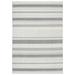 White 63 x 0.3 in Indoor/Outdoor Area Rug - Breakwater Bay Howie Tripoli Mateo Modern Striped Indoor/Outdoor Area Rug, Grey/Cream | Wayfair