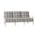 Woodard Wiltshire Patio Sofa w/ Cushions Metal/Sunbrella® Fabric Included in Brown/Gray | 35.5 H x 75 W x 38.8 D in | Wayfair 4Q0420-48-23M