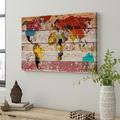 World Menagerie World Map Painting Print on Wrapped Canvas in Brown/Orange/Red | 8 H x 12 W x 0.75 D in | Wayfair WDMG4316 31764817