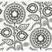 York Wallcoverings Pomegranate Bloom 27' L x 27" W Spray & Stick Wallpaper Roll Paper in Gray/White/Black | 27 W in | Wayfair SS2583