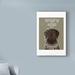 The Holiday Aisle® Chocolate Labrador, You Light up' Graphic Art Print on Wrapped Canvas in Brown/Gray/Green | 19 H x 12 W x 2 D in | Wayfair