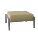 Woodard Fremont Outdoor Ottoman w/ Cushion Metal in Gray/Brown | 14.8 H x 28.25 W x 25.8 D in | Wayfair 9U0486-72-23M