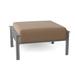 Woodard Jax Outdoor Ottoman w/ Cushion Metal in Gray/Brown | 13 H x 28.75 W x 24.5 D in | Wayfair 2J0086-72-23M