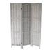 World Menagerie Willa 50" W X 70" H 3 - Panel Solid Wood Folding Room Divider Wood in Brown/Gray | 70 H x 50 W in | Wayfair WDMG5021 32557105