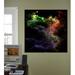 Wallhogs Xzendor7 Art Stucco Mosaic Nebula Cluster Wall Decal Canvas/Fabric in Black | 24 H x 24 W in | Wayfair xzendor48-t24