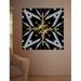 Wallhogs Xzendor7 Golden Twirl Cross Light Wall Decal Canvas/Fabric in Black/Yellow | 24 H x 24 W in | Wayfair xzendor6-t24