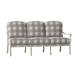 Woodard Casa 77.75" Wide Patio Sofa Metal/Sunbrella® Fabric Included in Gray/Brown | 35.25 H x 77.75 W x 35.5 D in | Wayfair 3Y0420-72-23M