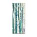 Winston Porter 'Birches in Spring Panel III' Print on Wrapped Canvas in Blue/Green | 19 H x 8 W x 2 D in | Wayfair A052592742D54567821757FEA043C191