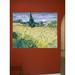 Wallhogs Van Gogh Landscape w/ Corn (1889) Wall Decal Canvas/Fabric in Brown/Gray | 19 H x 24 W in | Wayfair bridgeman72-t24