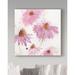 Winston Porter 'Purple Coneflower Garden' Watercolor Painting Print on Wrapped Canvas in Indigo/Pink | 14 H x 14 W x 2 D in | Wayfair