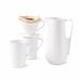 Magenta Rae Dunn Heritage Icon 4 Piece Coffee Mug Set Ceramic/Earthenware & Stoneware in White/Brown | 4.7 H x 3 W in | Wayfair 3319-CRM