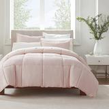 Serta Microfiber 3 Piece Comforter Set Polyester/Polyfill/Microfiber in Pink/Yellow | Twin XL Comforter + 2 Shams | Wayfair OZT018BEQBLS