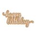 Woodums Wall Décor in Brown | 4.5 H x 18 W x 0.25 D in | Wayfair signs-happy-birthday-engravecut-8x4.5