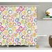 Zoomie Kids Judy Kids Spiral & Dots Single Shower Curtain Polyester | 70 H x 69 W in | Wayfair ZMIE2877 39391534
