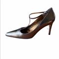 Coach Shoes | Coach Metallic Green Olive Pointed Toe Heels | Color: Green | Size: 8.5