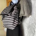 Kate Spade Bags | Kate Spade Blue/White Striped Backpack Drawstring | Color: Black/White | Size: Os