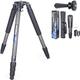 INNOREL RT80C Carbon Fiber Bowl Tripod 160cm/63in, Twist Lock Professional Heavy Duty Camera Tripod Ultra Stable Max Tube 32mm Max Load 20kg, with 65mm Bowl Adapter/Stainless Spikes/Tripod Bag