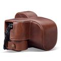 MegaGear MG1943 Ever Ready Genuine Leather Camera Case compatible with Nikon Z5 - Brown