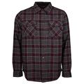 Independent Trucks Co Hatchet Button Up Long Sleeved Shirt Oxblood Plaid Medium Red