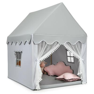 Costway Kids Large Play Castle Fairy Tent with Mat...