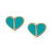 Kate Spade Jewelry | Kate Spade Fiji Green Heritage Heart Earrings | Color: Blue/Green | Size: Os