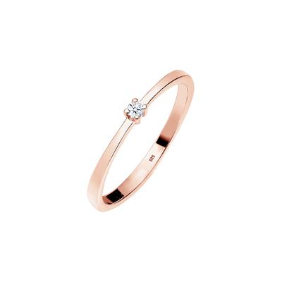 Elli DIAMONDS Verlobung Solitär Diamant (0.03 ct.) 925 Silber 54 Damen Image