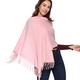 HOYAYO Cashmere Wool Shawl Wraps Thick Soft Pashmina Scarf,Pink,One size